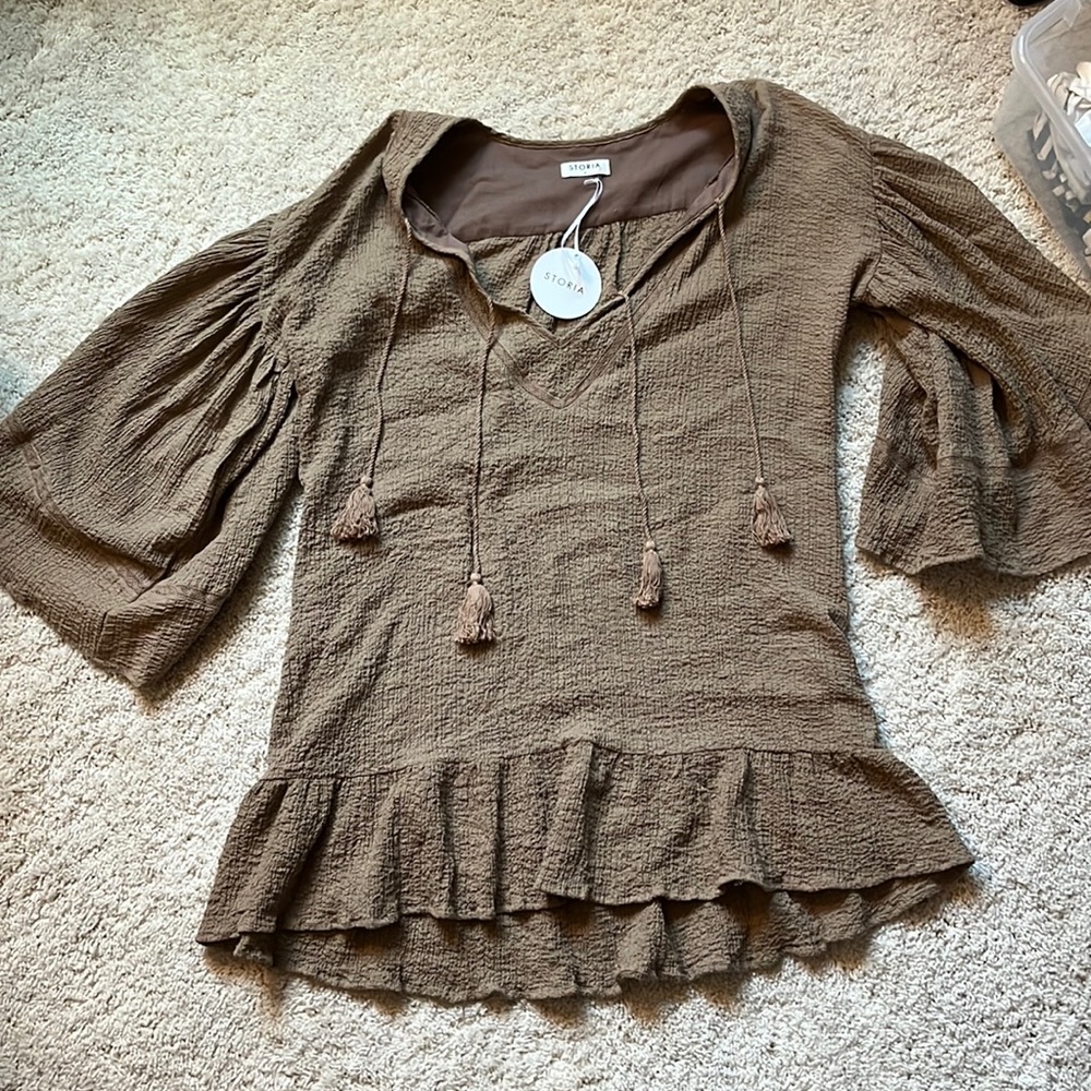Storia brown dress; size medium
